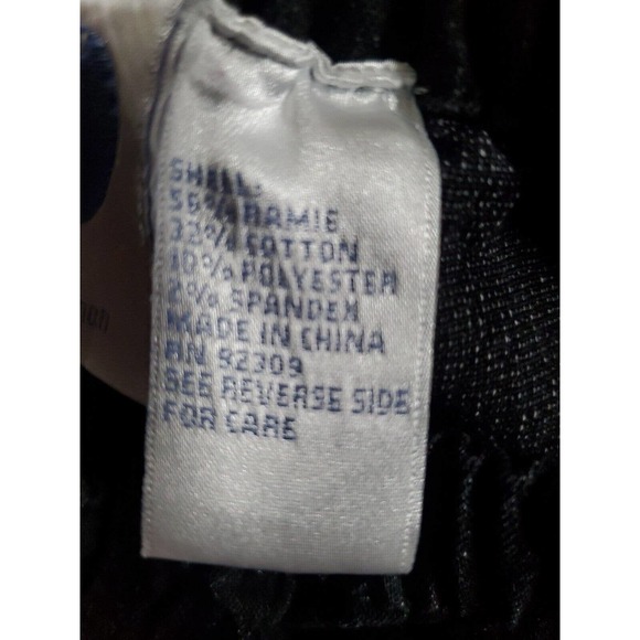 DG2 by Diane Gilman M/Tall Silver Beading Stretch Elastic Waist Black Jeans - Picture 10 of 12